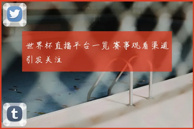 世界杯直播平台一览 赛事观看渠道引发关注